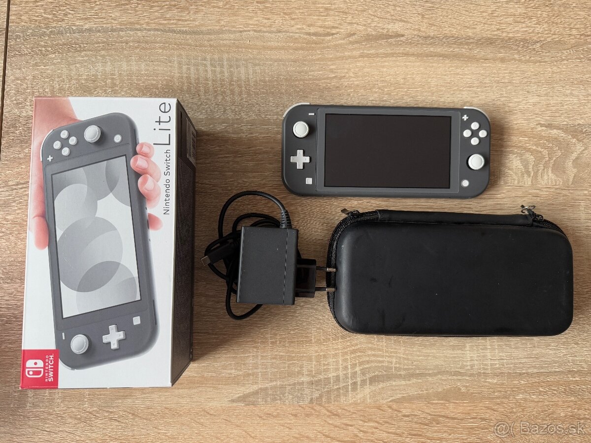 Nintendo switch Lite Grey - Pekný stav - Komplet balenie