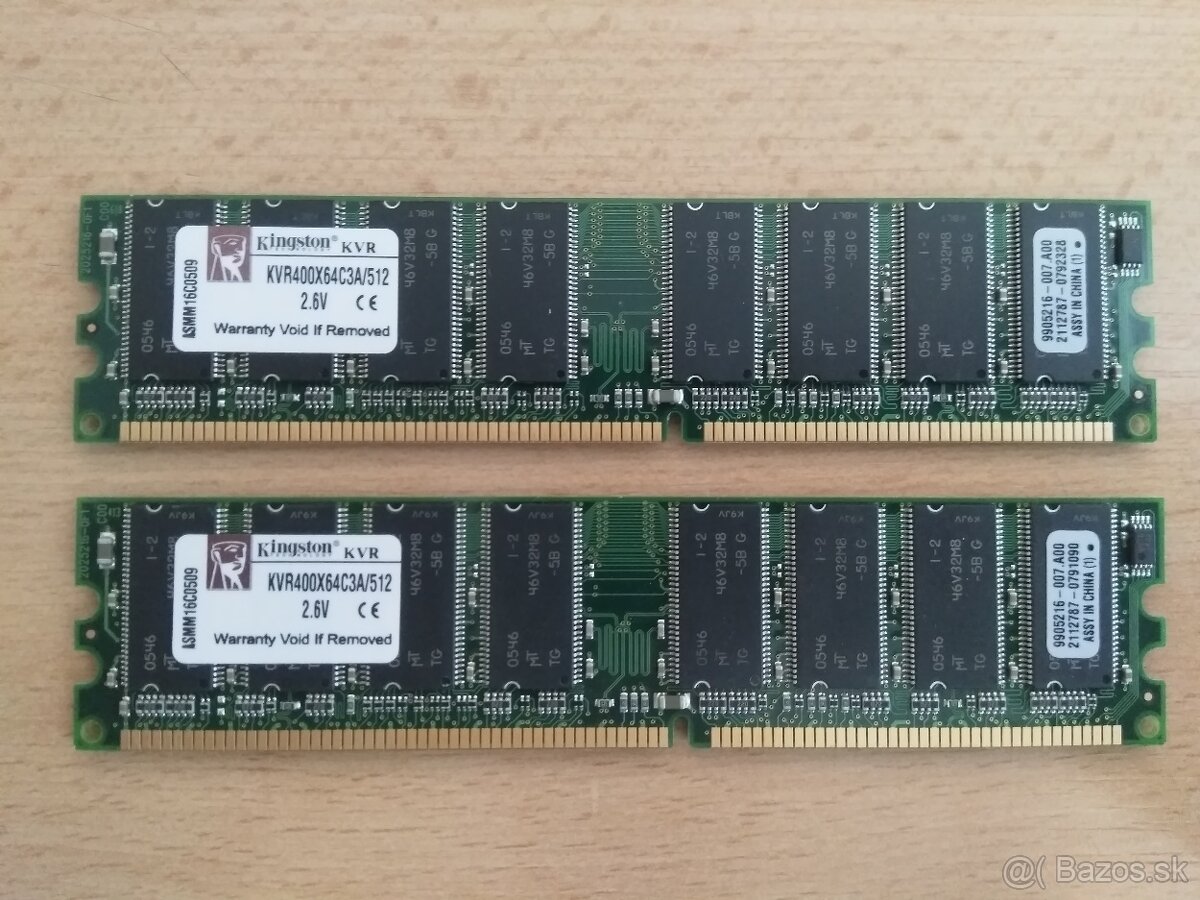 DDR1 1GB (2x 512) Kingston