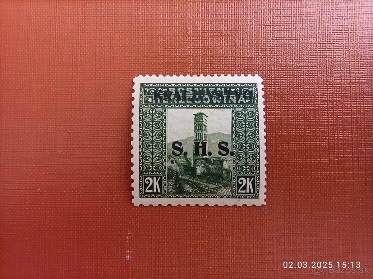 Rakúsko Uhorsko / Bosna a Hercegovina S.H.S 1918
