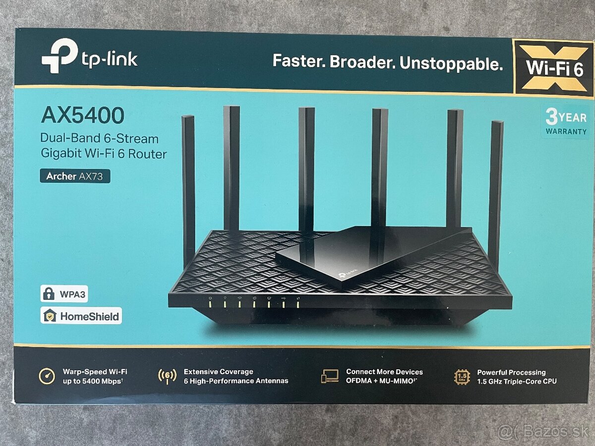 Wifi router TP-LINK ARCHER AX5400 DUAL-BAND