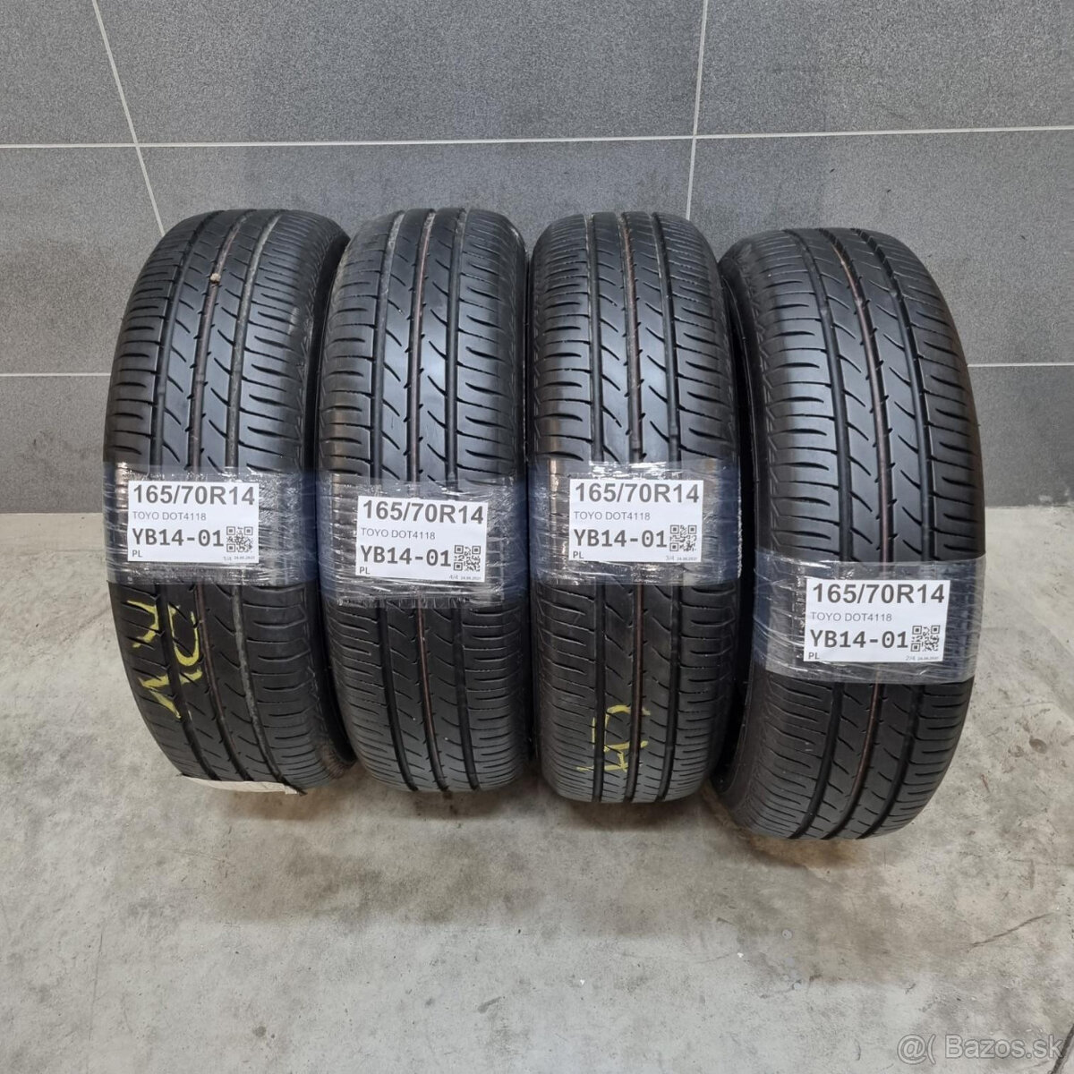 Letné pneumatiky 165/70 R14 TOYO DOT4118