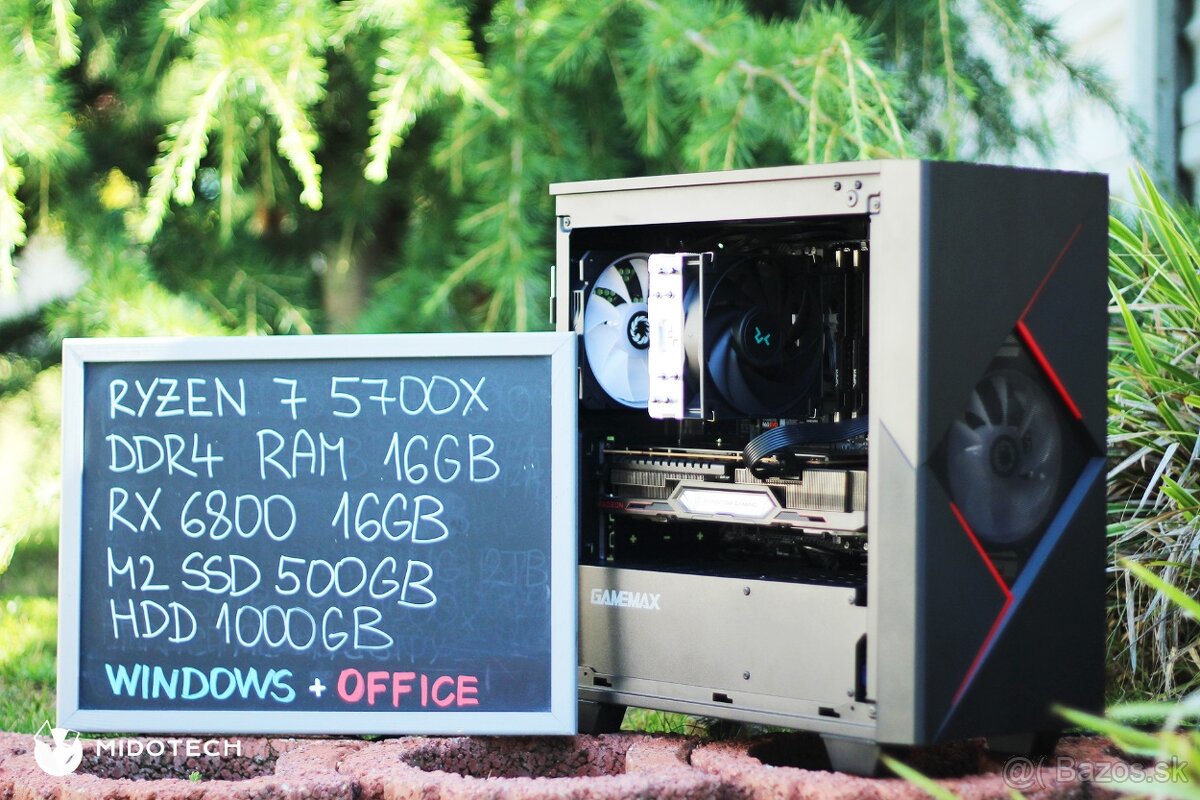 RYZEN 7 5700X | 16GB RAM | RX 6800 | SSD 500GB | HDD 1000GB