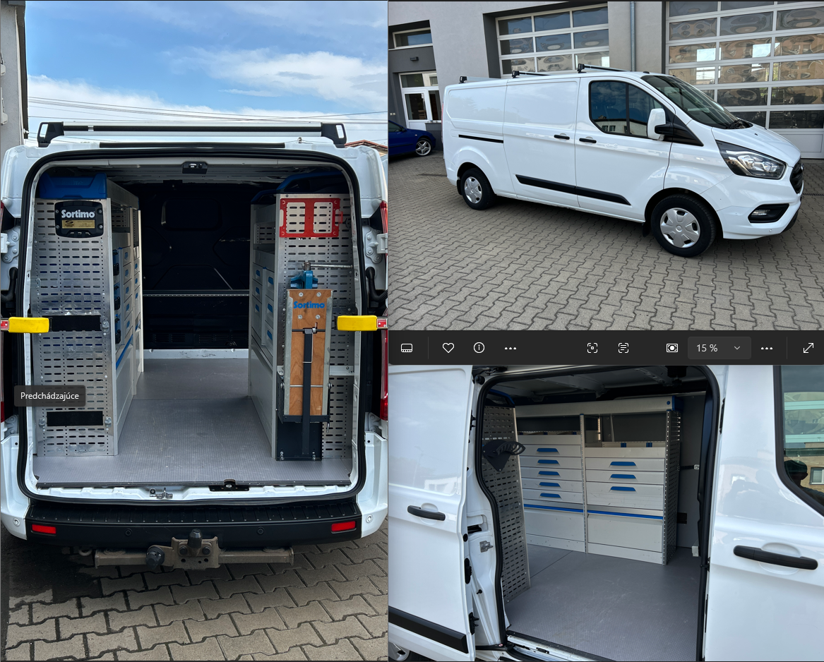 Ford Transit Custom, regále SORTIMO, odpočet DPH