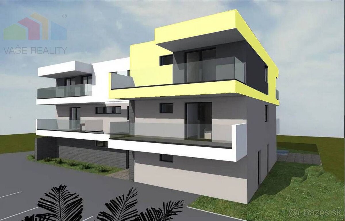 NOVOSTAVBA Dvojizbový byt 59 m2 s výhľadom na more ZADAR,