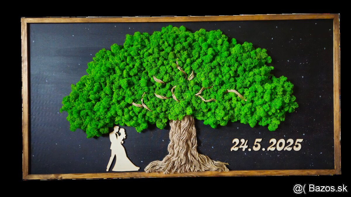 Machový obraz v rôznych rozmeroch