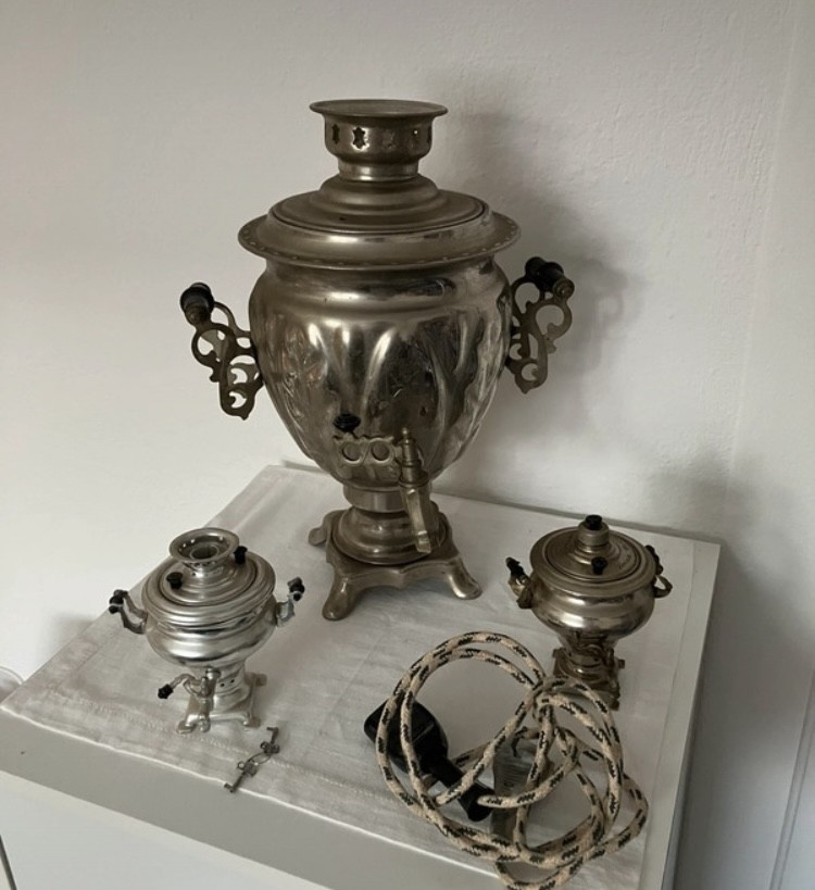 3 samovary/čajovary