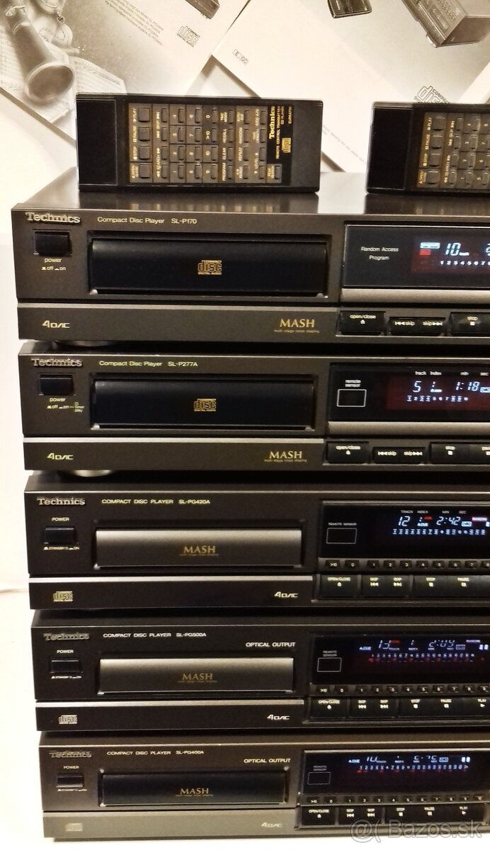 Seria CD prehravac TECHNICS CD2 velky display prevodnik MASH