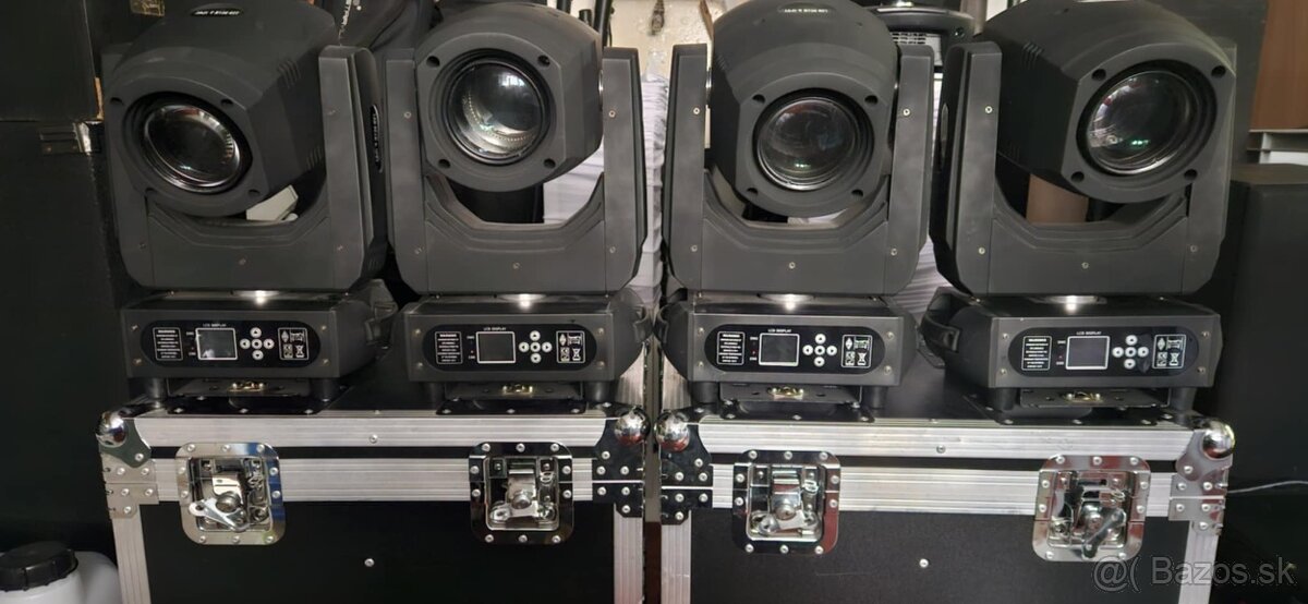Predám 4x Moving Head 200w LED BSW