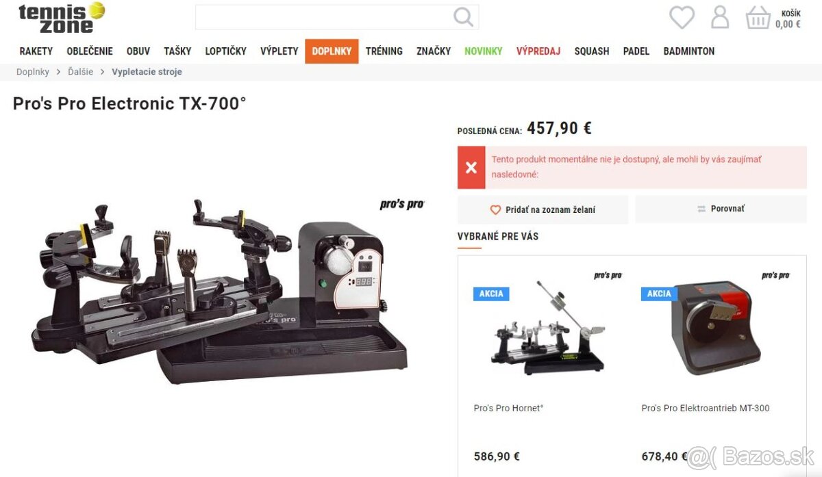 NAVLIEKACI STROJ Pro Elektronic TX-500N