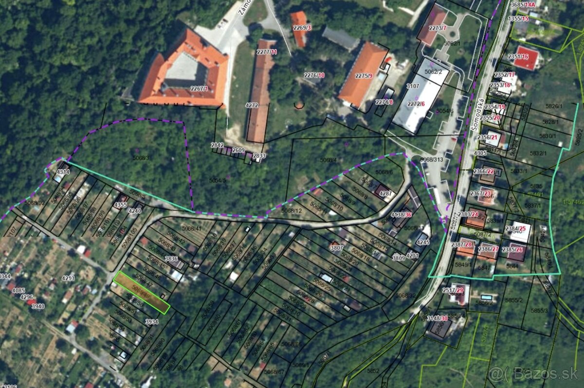 🏡 Záhrada na Obore – elektrina, pitná voda, výhľad na zámok