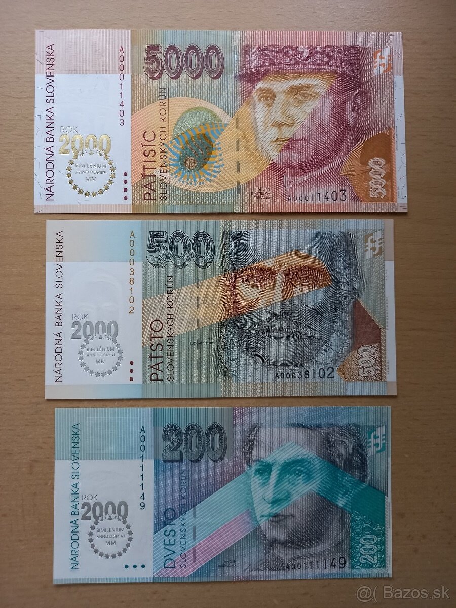 (REZERVOVANÉ) SK Bankovky - Bimilénium UNC