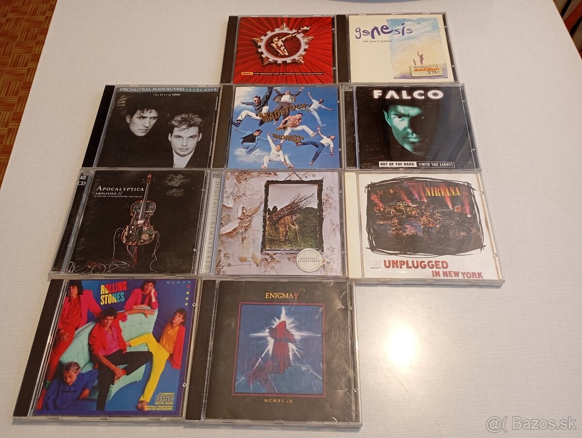 cd OMD,Falco,NIRVANA, MADNESS,ENIGMA..
