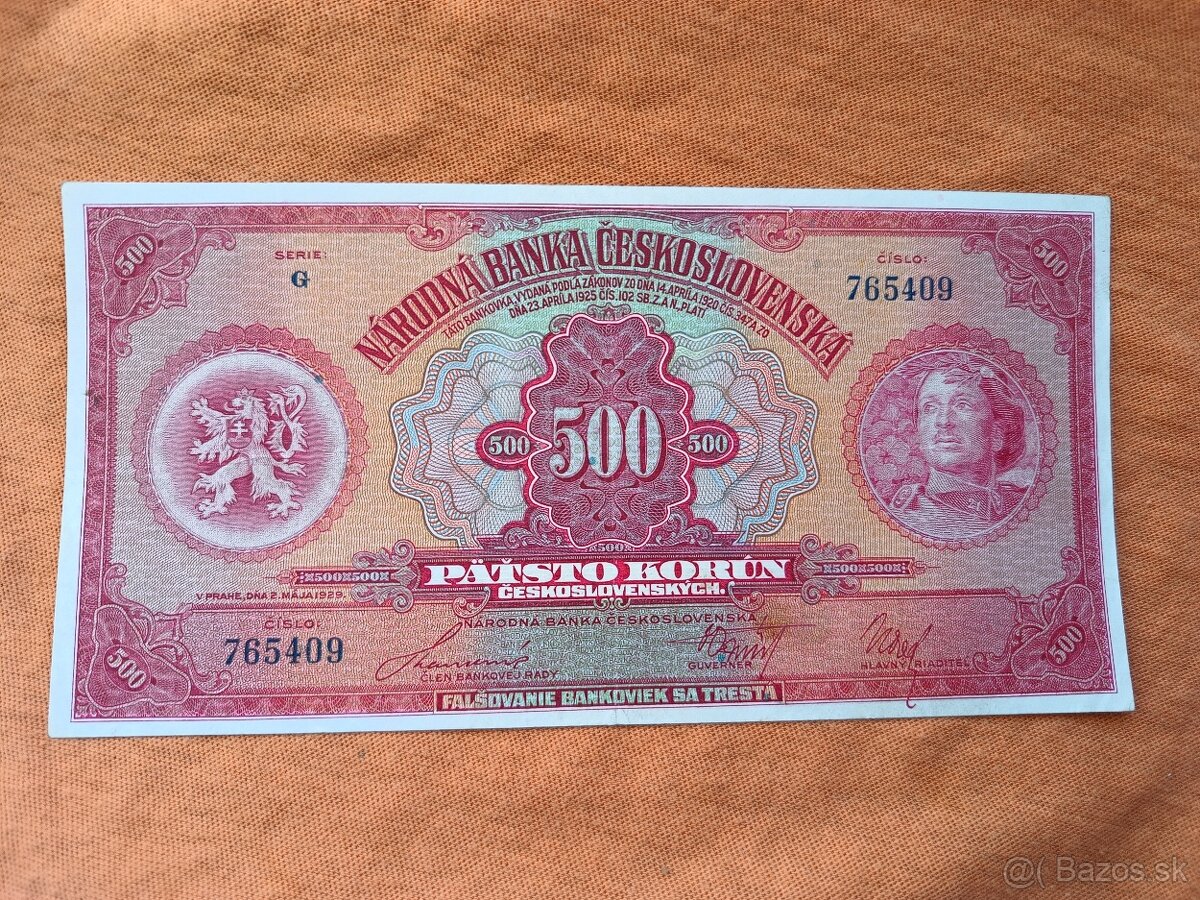 Bankovky ČSR - 300