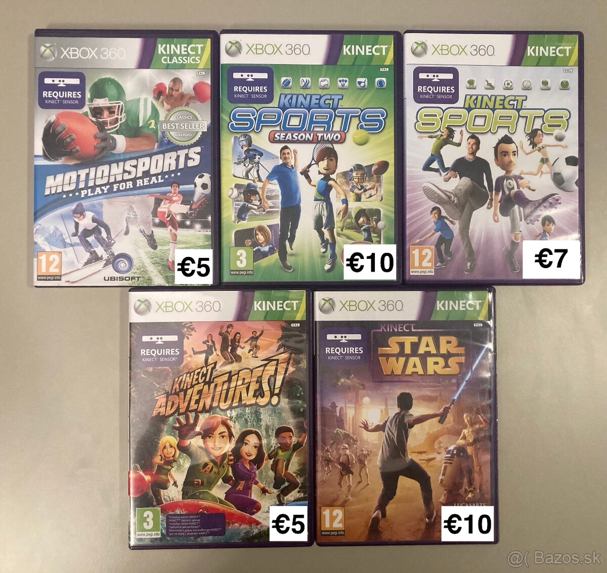 Xbox 360 Kinect hry na predaj