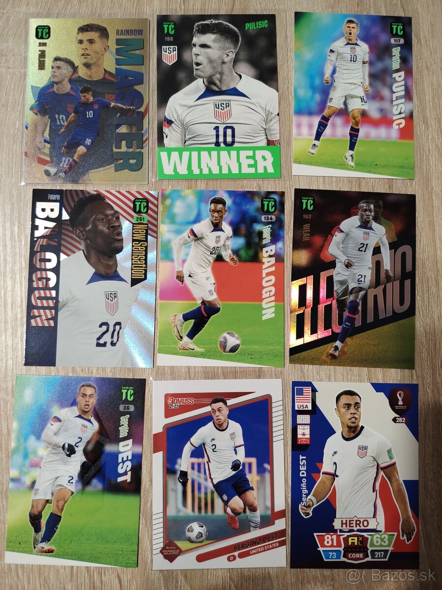 Futbalové karty - USA