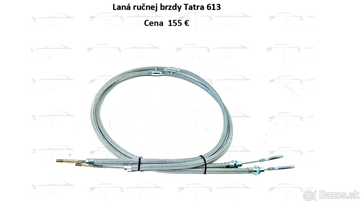 Tatra 613 laná ručne brzdy