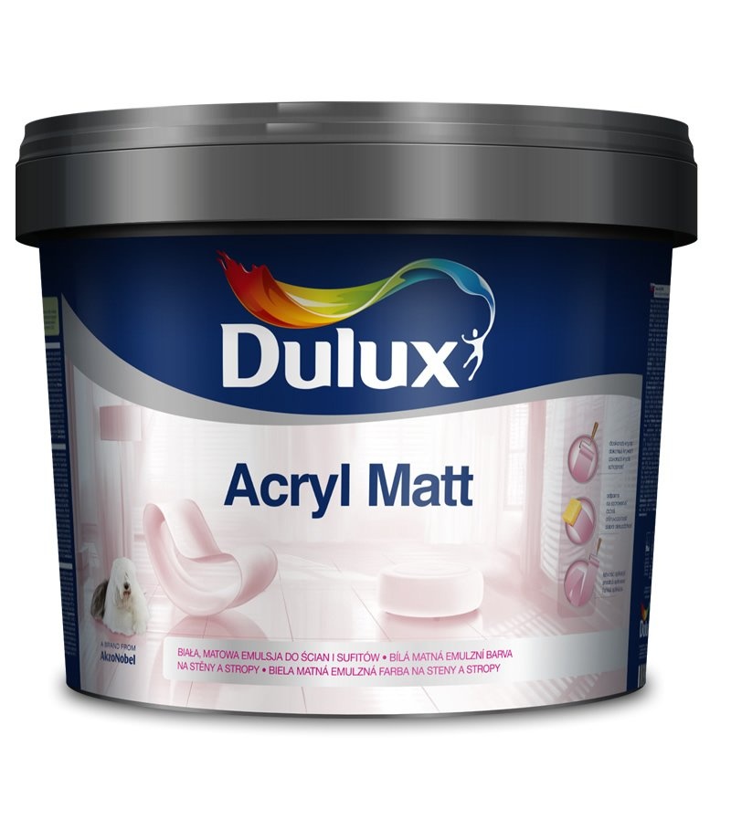 Dulux Acryl Matt farba 19l (miešaná: slonová kosť)