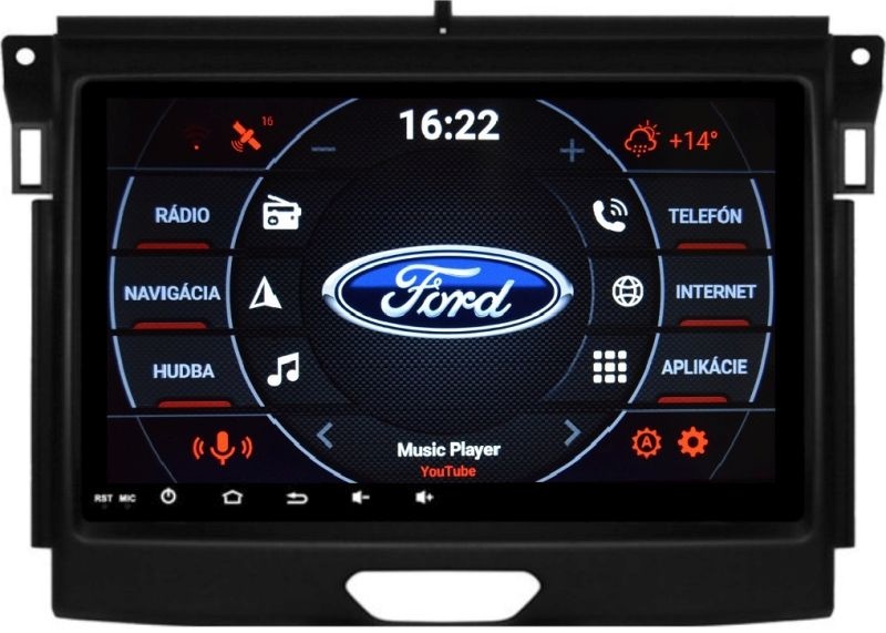 Ford RANGER 2006-2021 dotykova Android NAVI WiFi USB BT