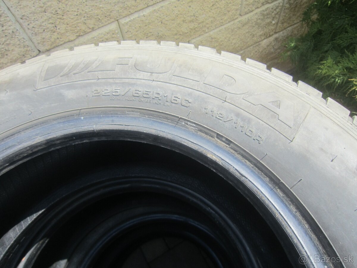 225/65R16C letne pneu Fulda dezen 6.5 - 7mm, DOT1423