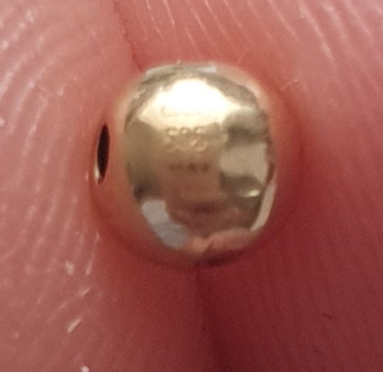 Perlový prsteň s guličkou zo 14k.zlata 585