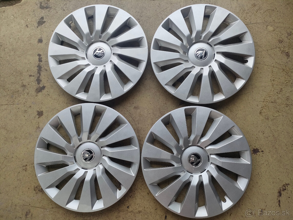 Puklice 16" Škoda Octavia III,IV - originál 4ks