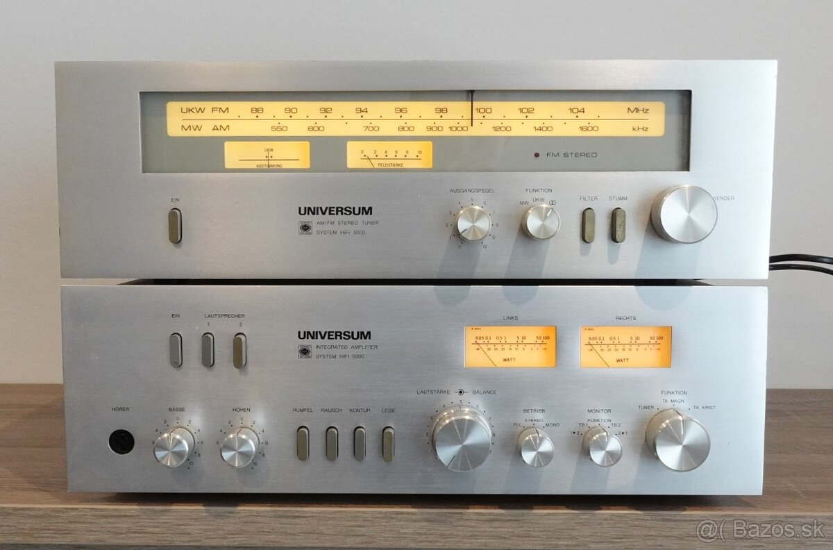 UNIVERSUM RETRO HIFI zosilnovac 200W + HIFI STEREO TUNER