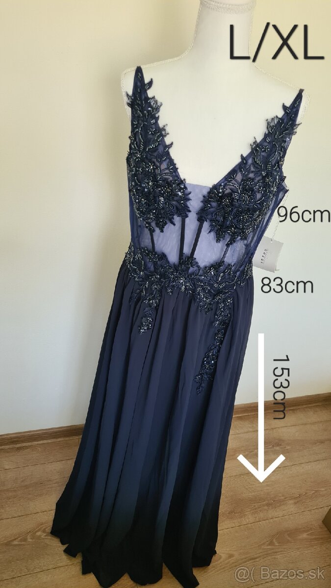 Luxusné spoločenské šaty L/XL