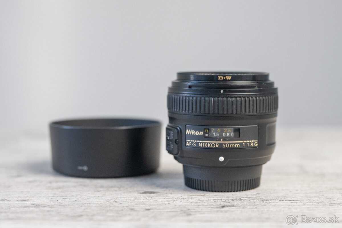 Nikon AF-S Nikkor 50mm 1:1,8 G + UV filter