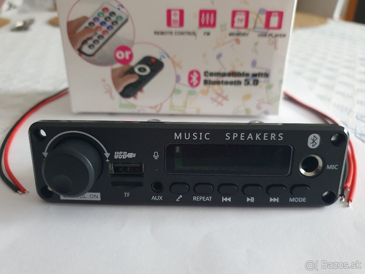 Predám bluetooth panel aj s nf zosilňovačom