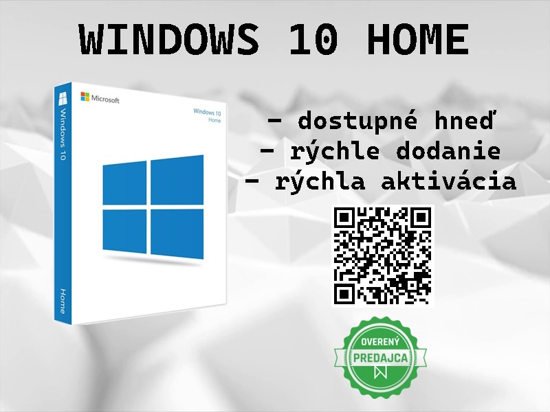 [✅HNEĎ] Windows 10 Pro/Home [RETAIL - DOŽIVOTNÁ]
