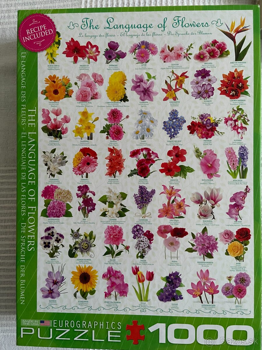 Eurographics puzzle 1000 - Flowers