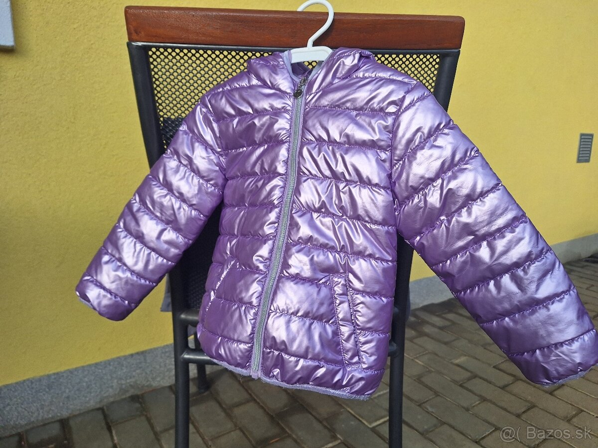 Detská lesklá bunda zn. IDEXE, veľkosť na 36mes.