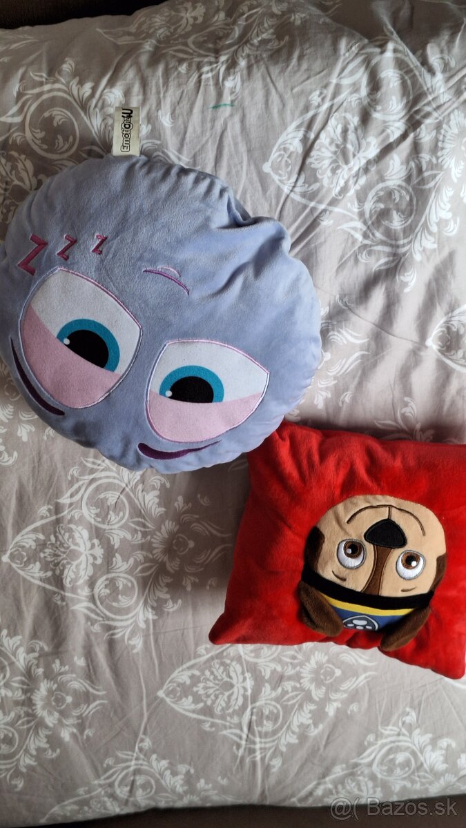 2 vankúše paw patrol a fialovy