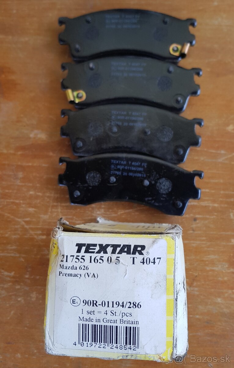 Brzdové doštičky ( platničky ) TEXTAR