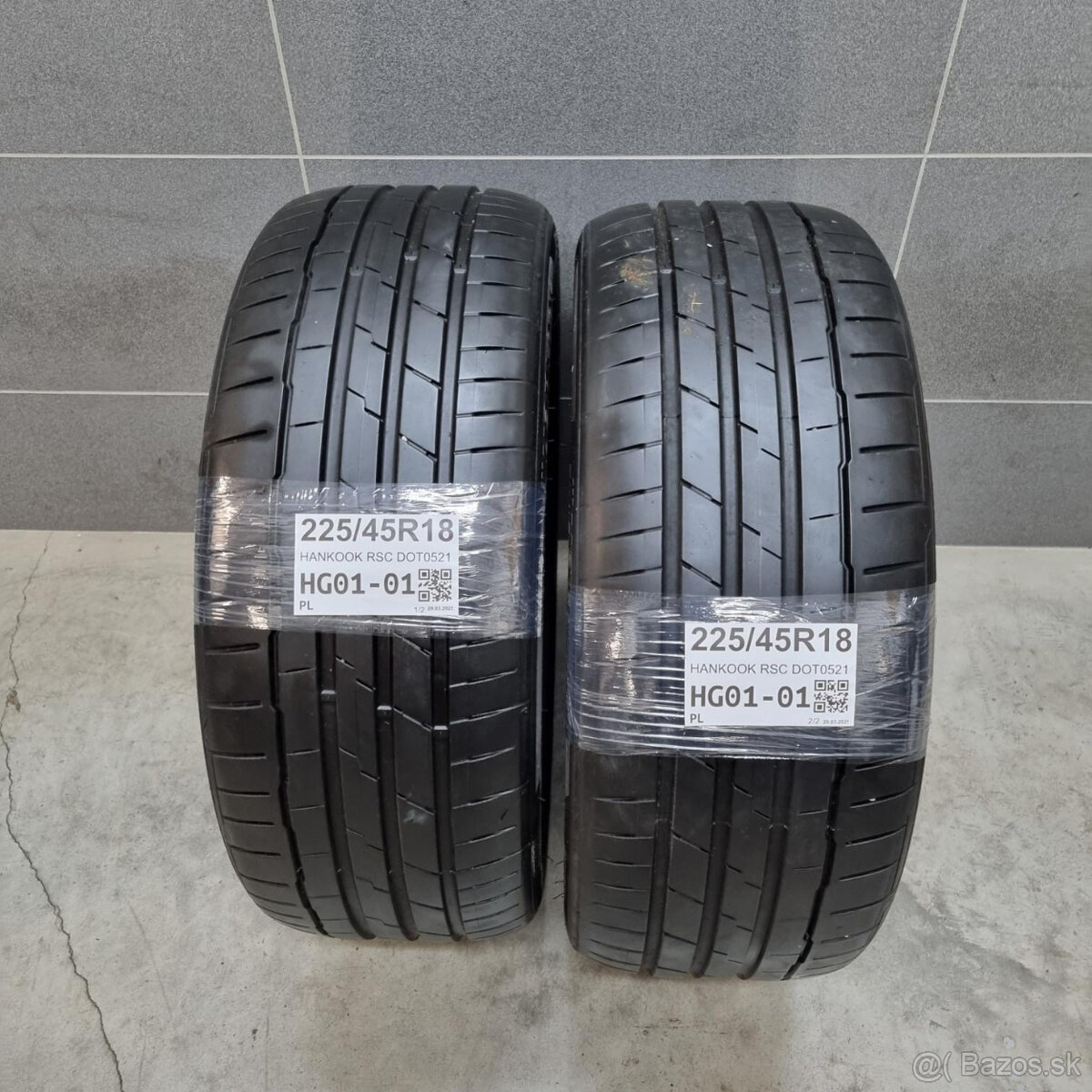 Letné pneumatiky 225/45 R18 HANKOOK DOT0521 RSC