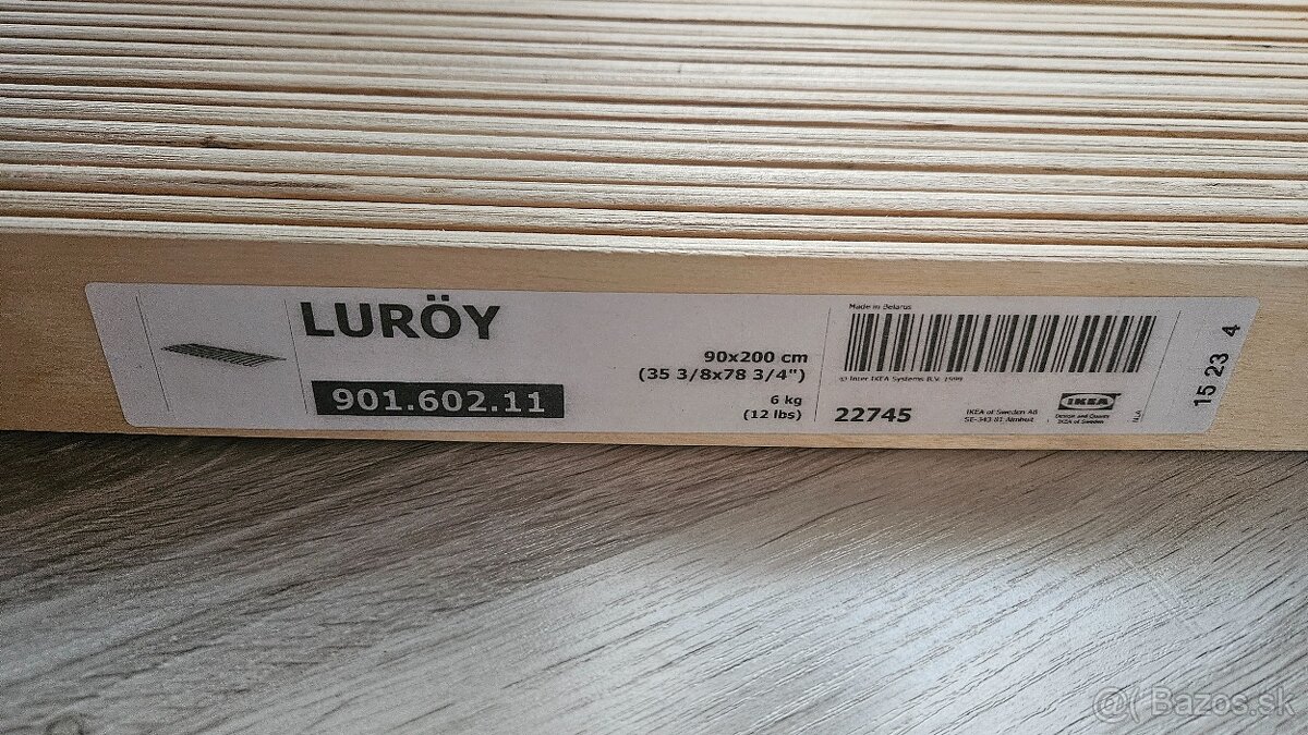 Rost lamelovy 90x200 cm