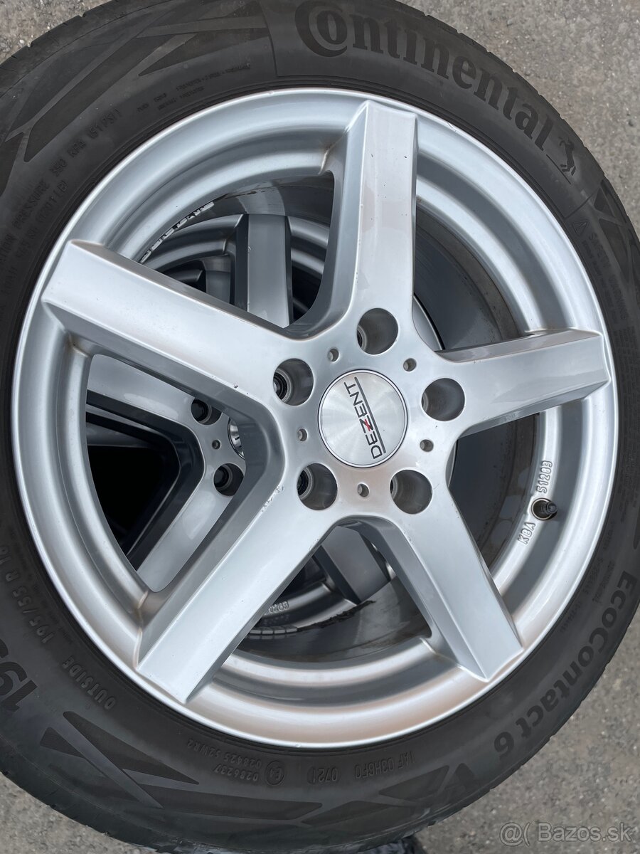 Sada zliatinových diskov 16” a 195/55 R16 87H