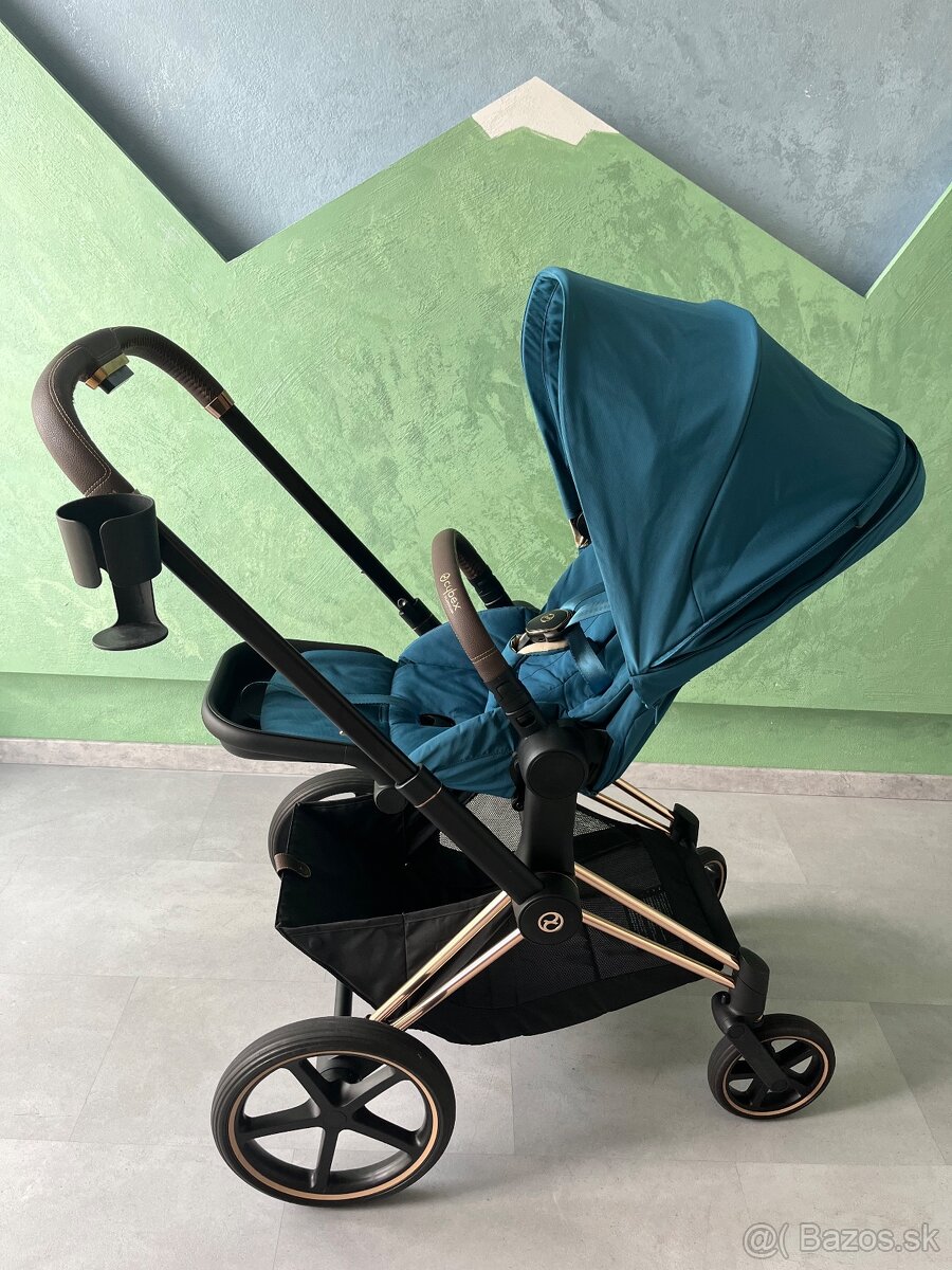 Cybex priam 4.0 moutain blue + príslušenstvo