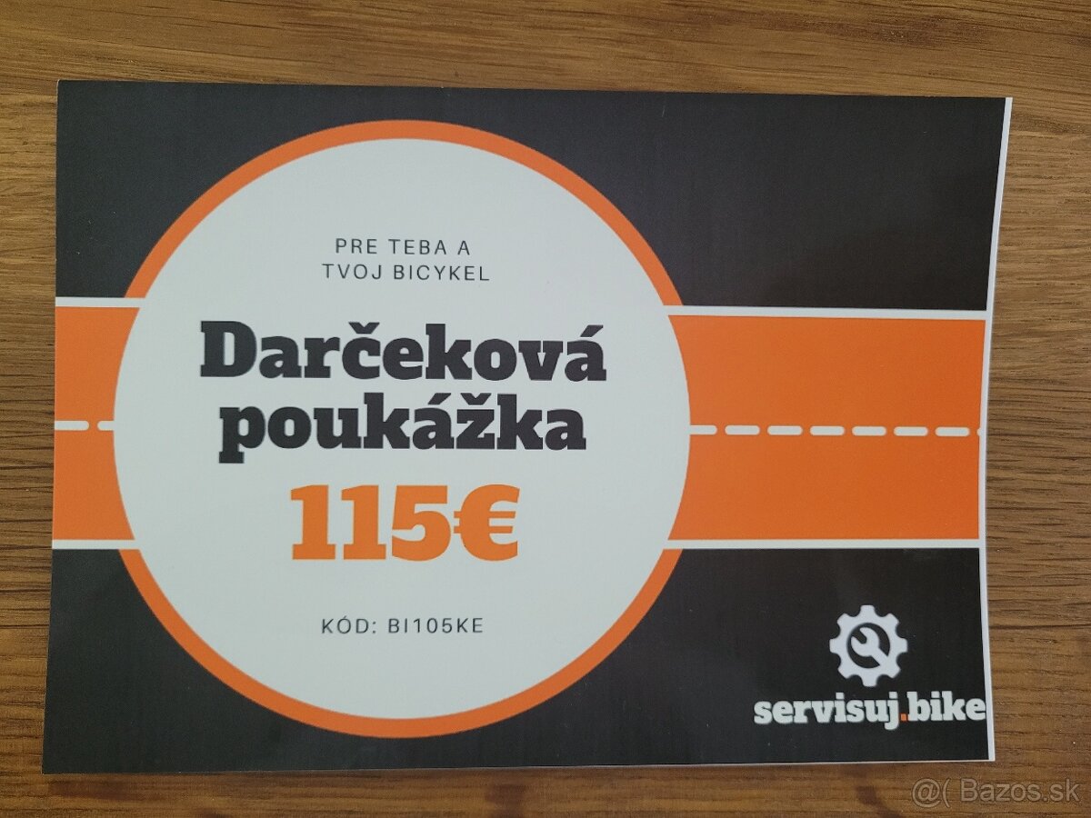 Darcekova poukazka na servis bicykla