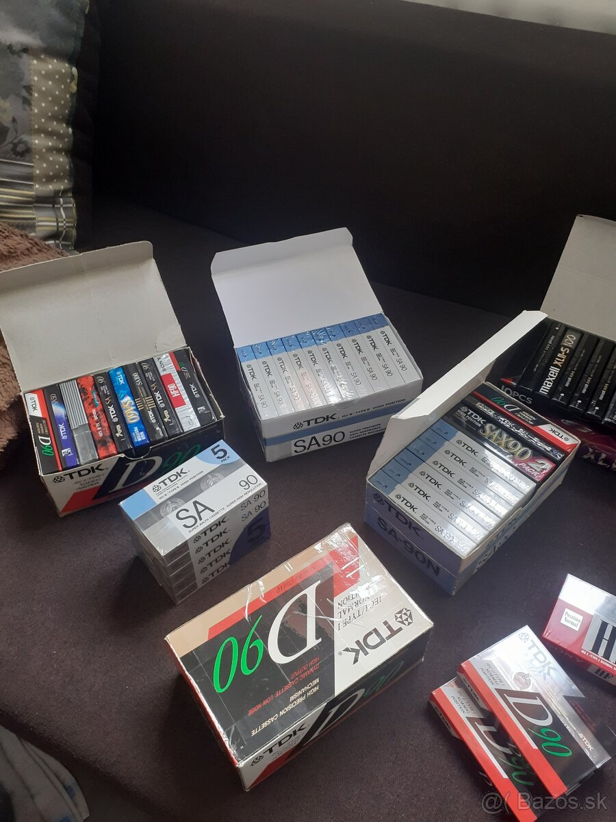 predám orig.zabalenéaudiokazety TDK SA 90 a iné,reál foto