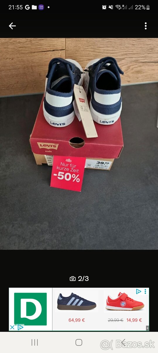 Levis sneaker c.25