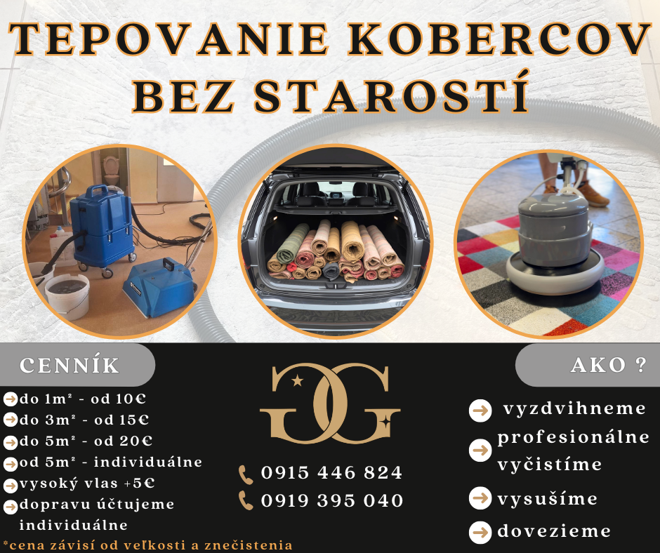 TEPOVANIE KOBERCA BEZ STAROSTÍ