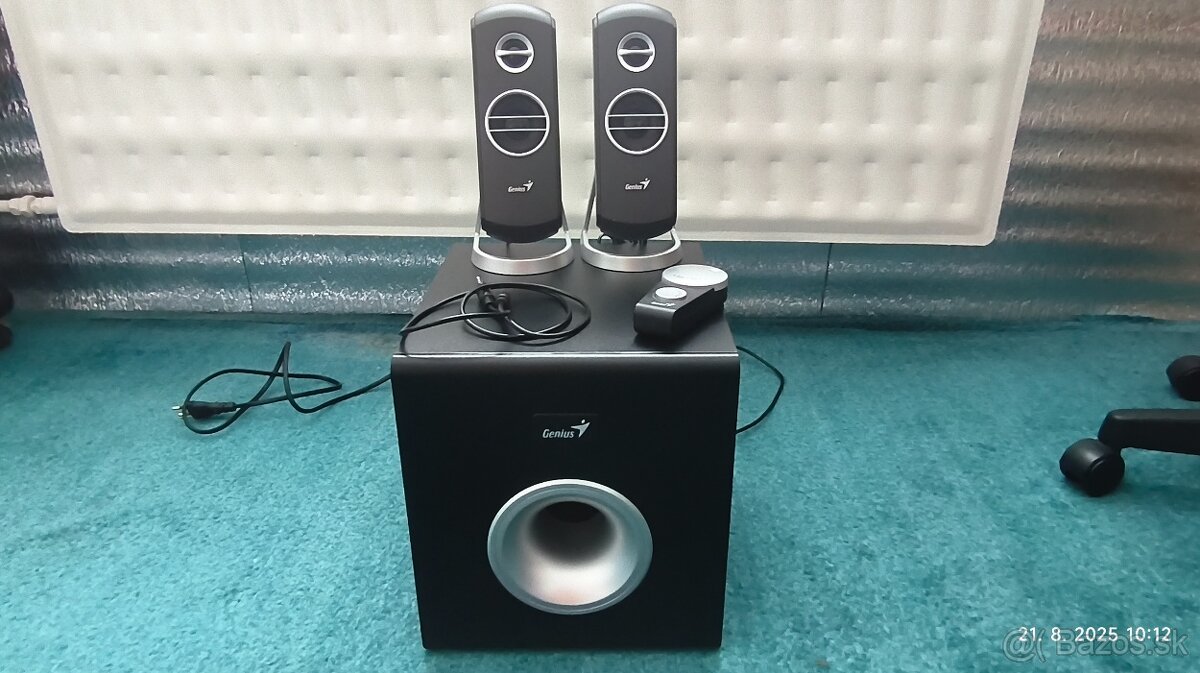 PC/NTB Repro Genius SW-V2.1 1500, čierno-strieborné