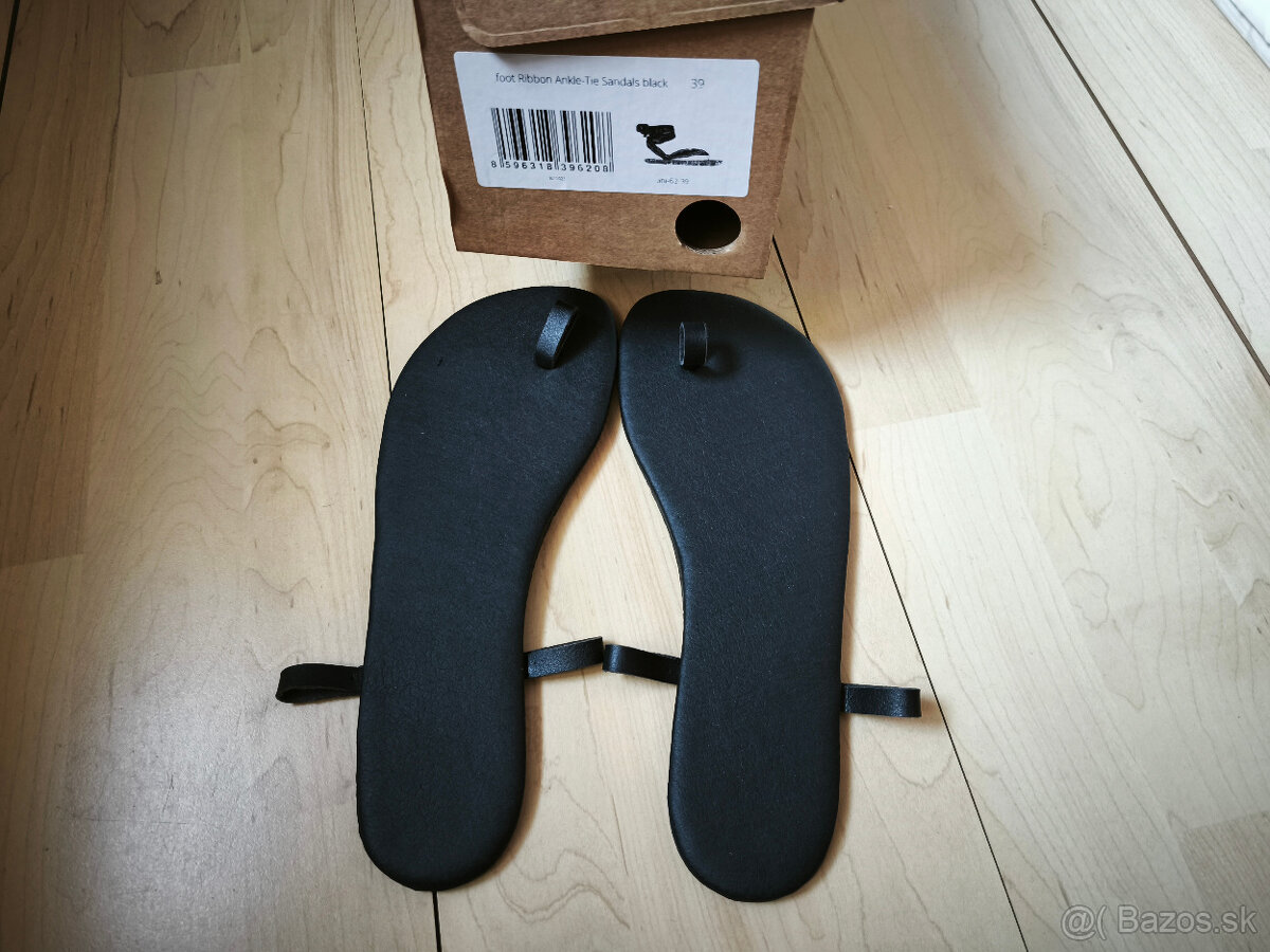 Ahinsa sandale cierne 39 - NENOSENE