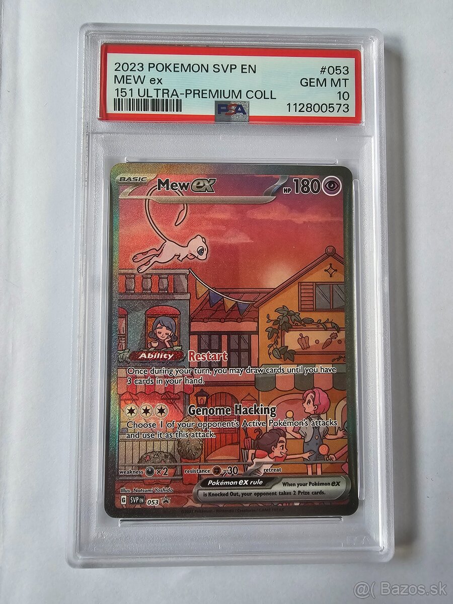 Pokémon karta Mew ex #053 – PSA 10 GEM MINT