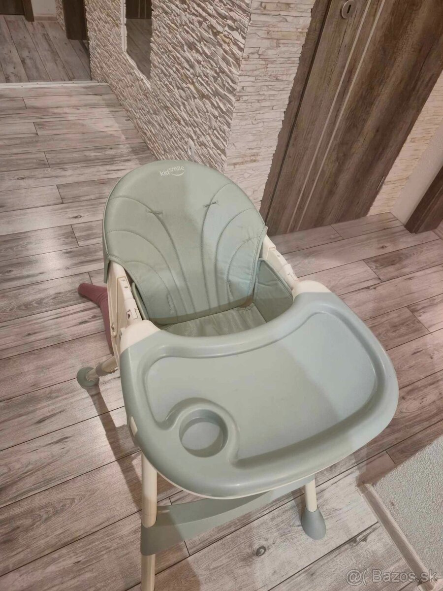 Detská polohovatelna jedálenská stolička