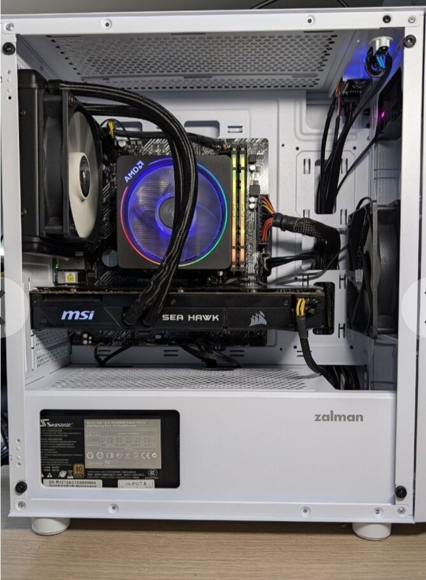 Predám herný pc v zaruke ryzen 5 5500,gtx1080,16 gb ram