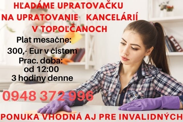 Upratovanie Topolčany
