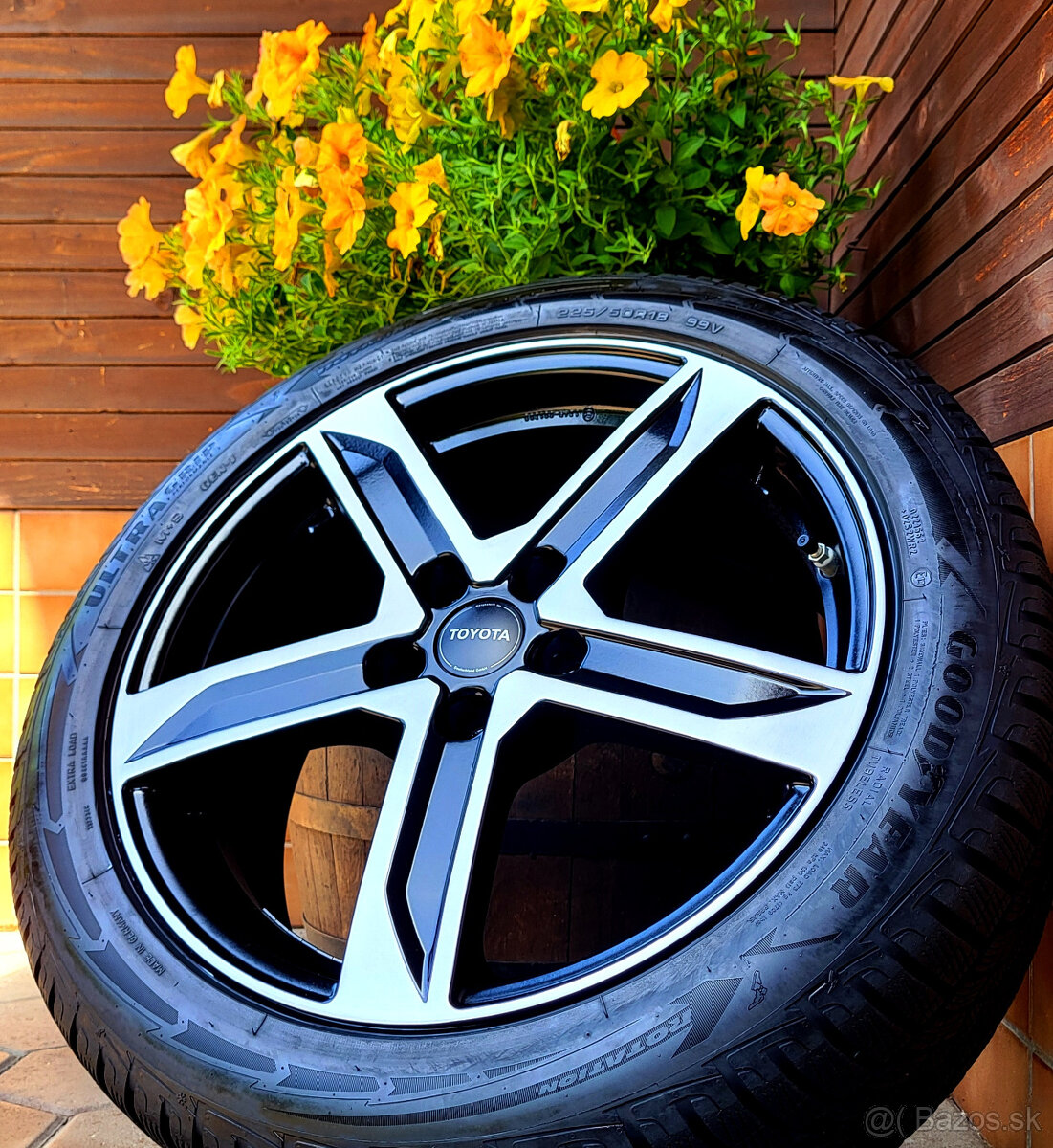 alu R18 5x114,3 zimné pneu 225/50, senzory, Toyota CH-R