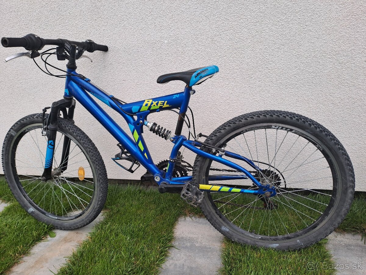 Bicykel 24, Axel, odpružené dve strany